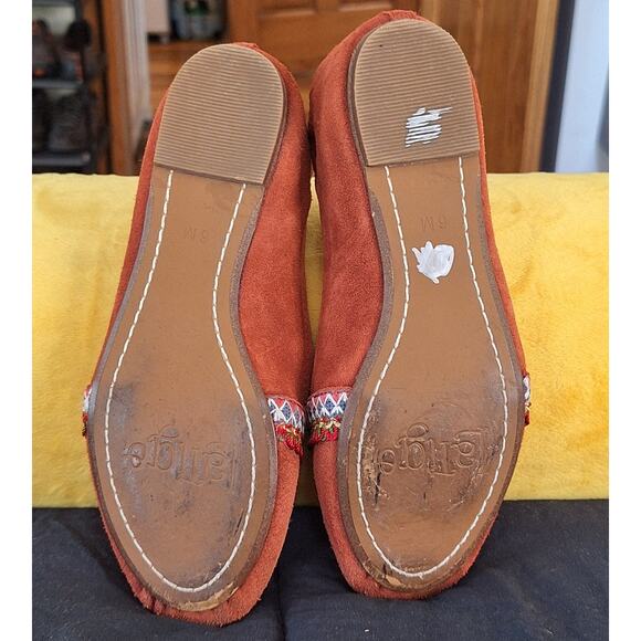 Latigo Shoes Women's 6M Embroidered Flats Suede Bohemian BohoChic Southwestern - Picture 7 of 10